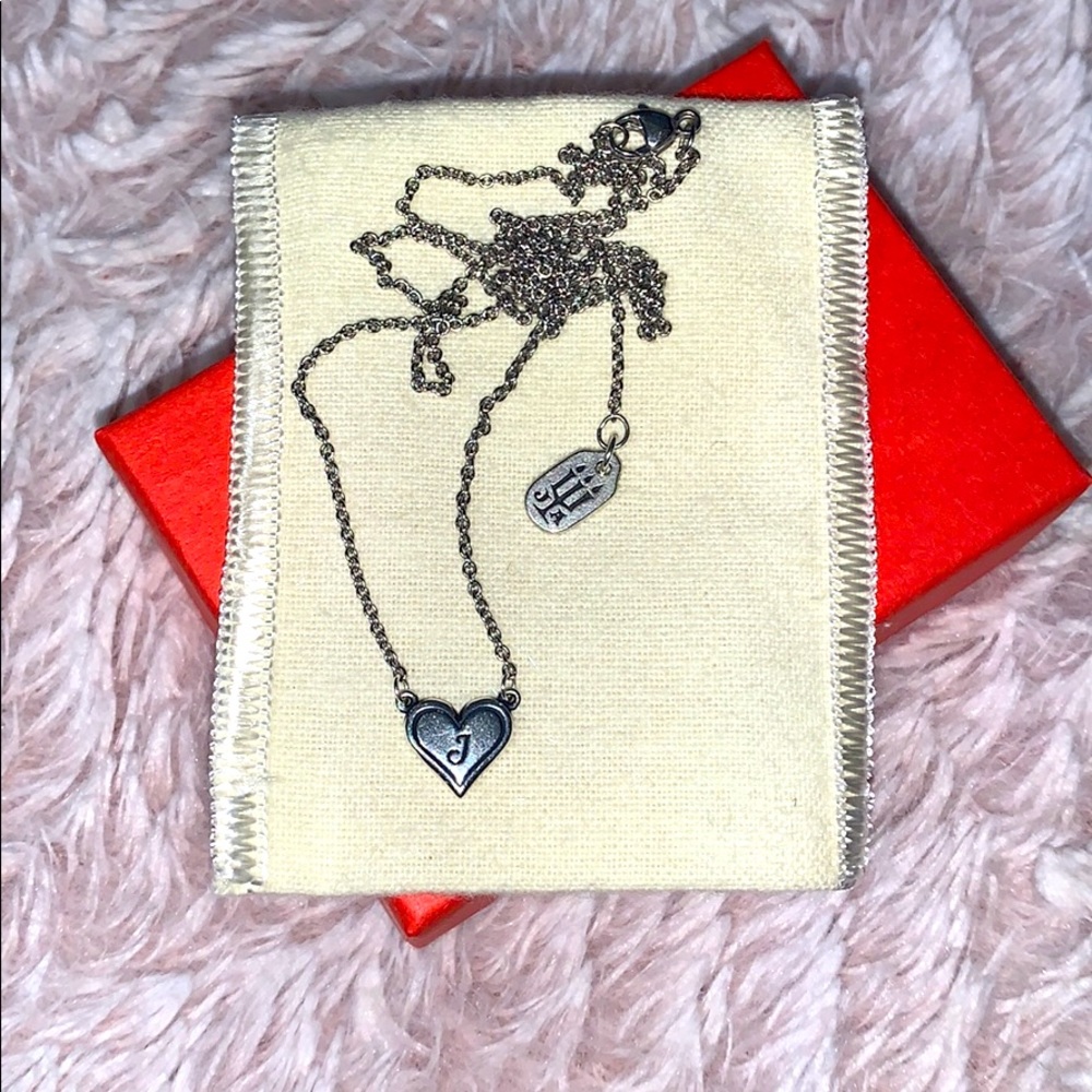 New James Avery “J” initial heart necklace.